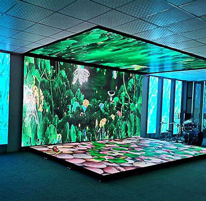 Nhiệt độ màu điều chỉnh và khóa cong Chiếc màn hình LED cho thuê 500 * 500mm / 500 * 1000mm